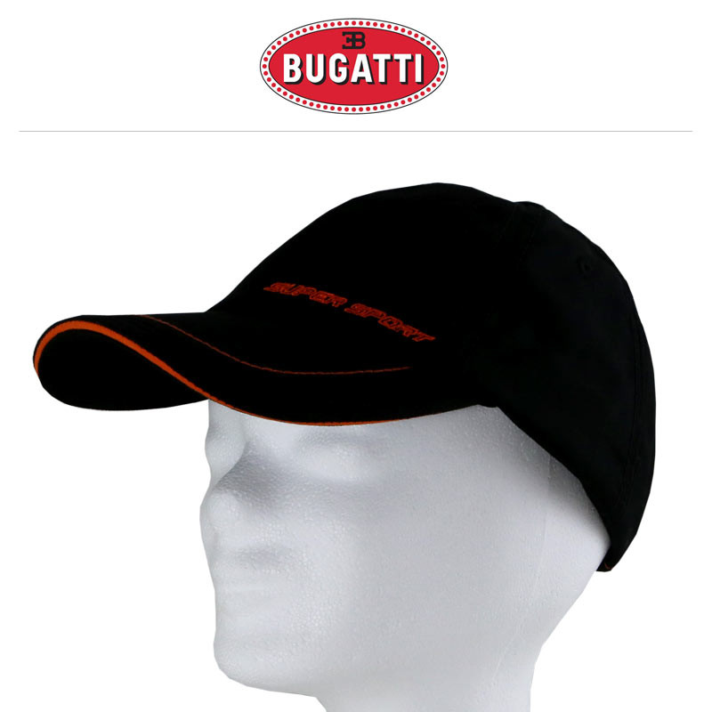 Bugatti Basecap Super Sport, schwarz