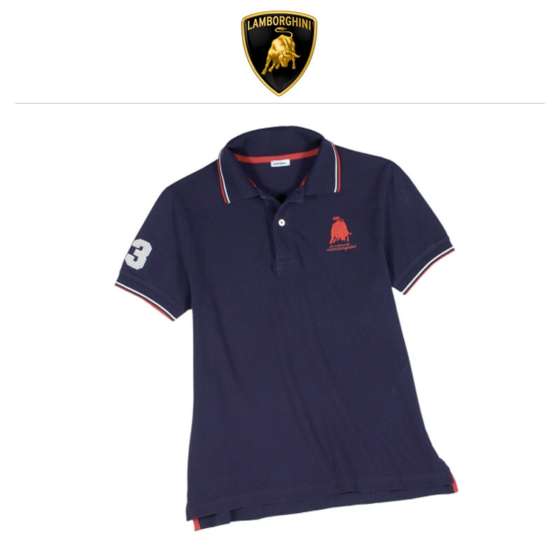 Lamborghini Reduced Bull Tipping Herren Poloshirt
