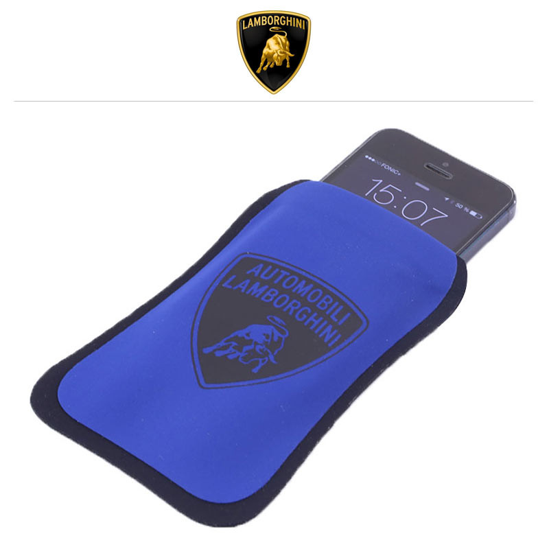 Lamborghini SmartPhone Schutzhülle Techno aus Neopren, blau